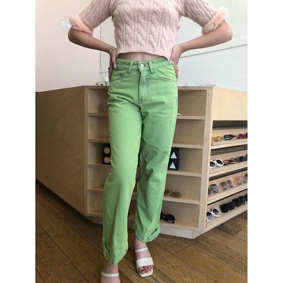 Tach Clothing Lubina Jeans in Green 26 New AS-IS denim pants - Picture 13 of 14